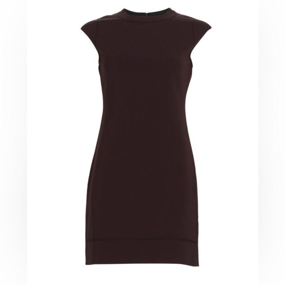 THEORY Embroidered Cap Sleeve Dress
